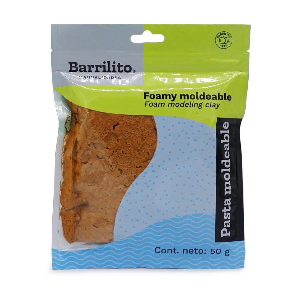 FOAMY MOLDEABLE BARRILITO CAFE CLARO 50GR