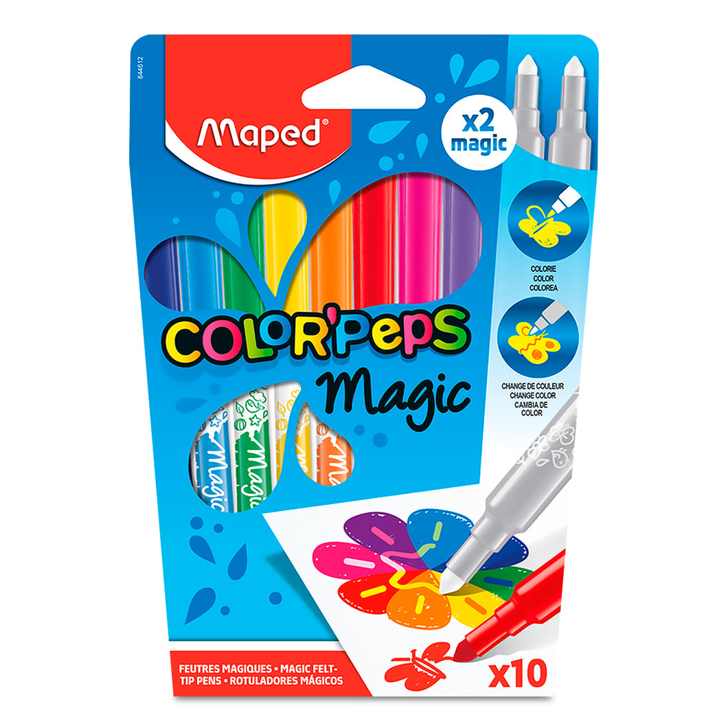 MARCADOR MAGICO MAPED 12 COLORES