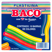 Load image into Gallery viewer, PLASTICINA BACO 10 COLORES
