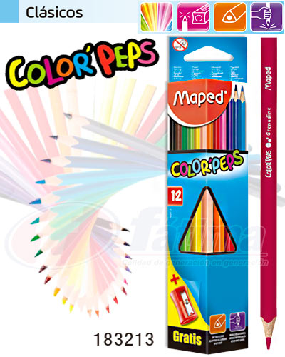 CRAYON MAPED 12 COLORES (LARGOS)