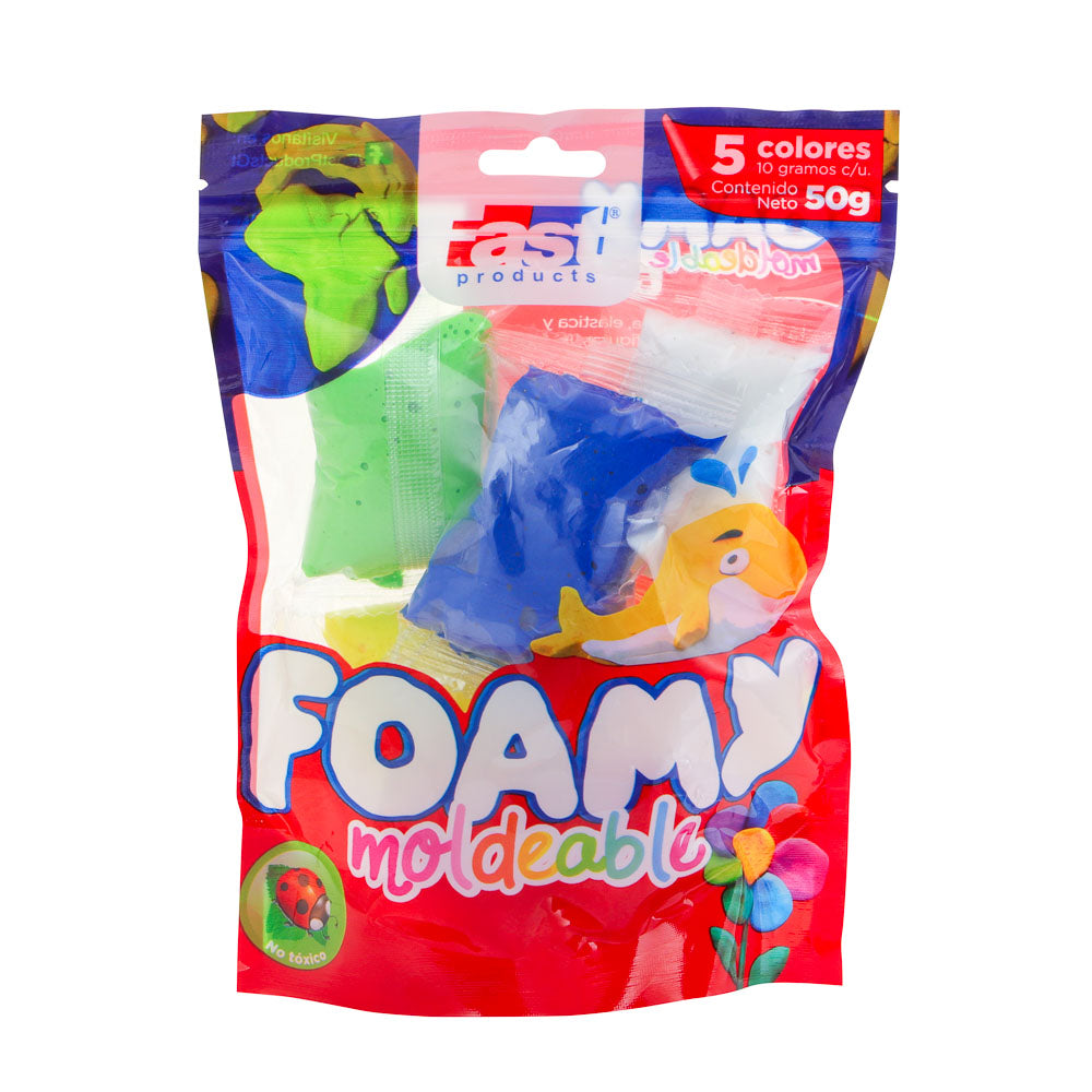 FOAMY MOLDEABLE 5 COLORES FAST