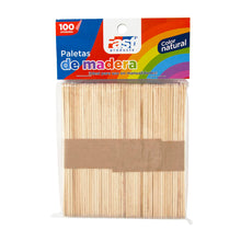 Load image into Gallery viewer, PALETAS DELGADAS NATURALES MADERA BX100
