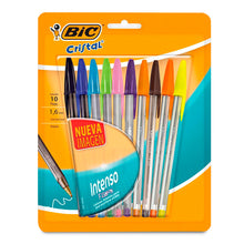 Cargar imagen en el visor de la galería, BOLIGRAFO SET BIC CRISTAL  B X 10
