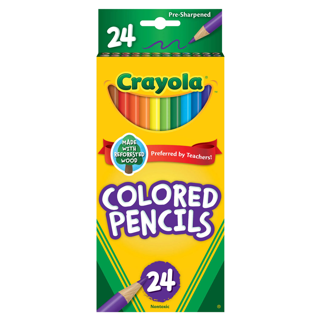 CRAYOLA CRAYON DE MADERA 24 COLORES