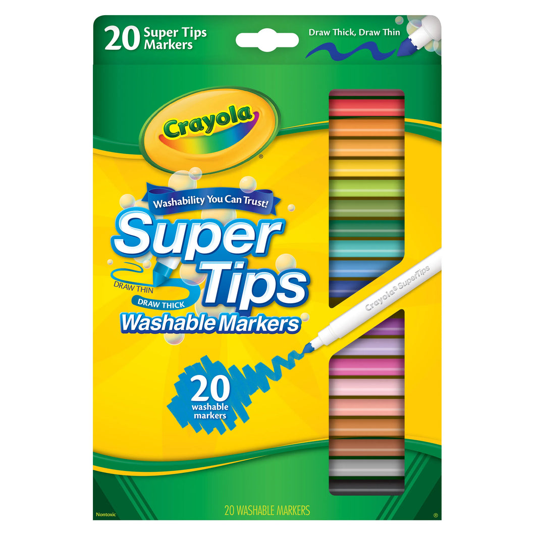 CRAYOLA MARCADOR SUPER TIPS 20 COLORES