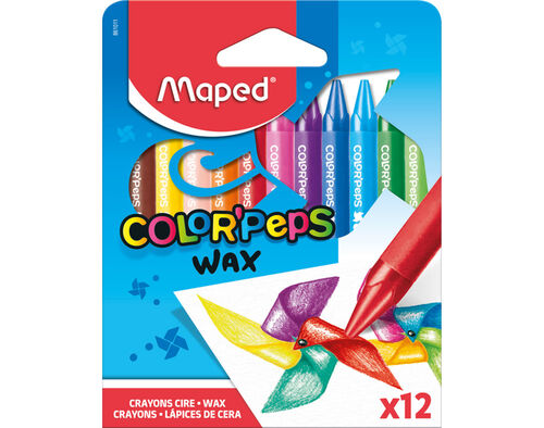 CRAYON DE CERA 12 MAPED COLOR'PEPS WAX